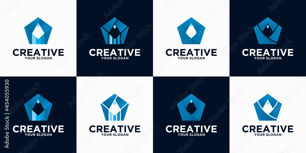 pencil logo reference collection for business, application, education and others pencil logo reference collection for business, application, education and others