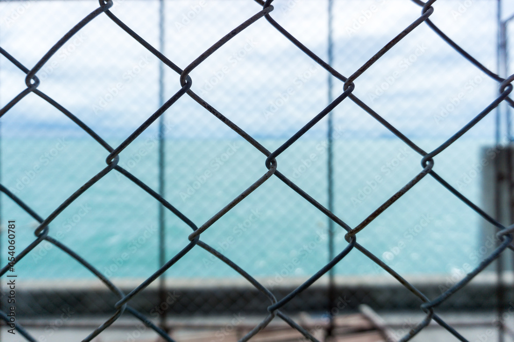 Wire fence or metal net background Wire fence or metal net background