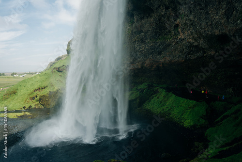Seljalandsfoss, a beautifull and touristic waterfall in southern Iceland