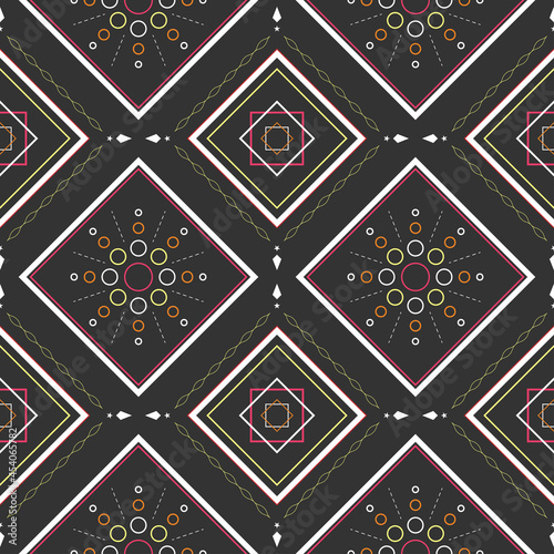 Abstract ethnic oriental  pattern background.Vector and illustration.