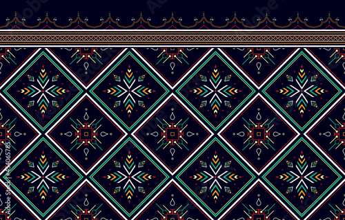 Abstract ethnic oriental  pattern background.Vector and illustration.