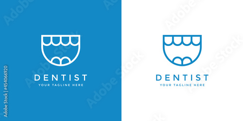 simple dentist logo for dental health company