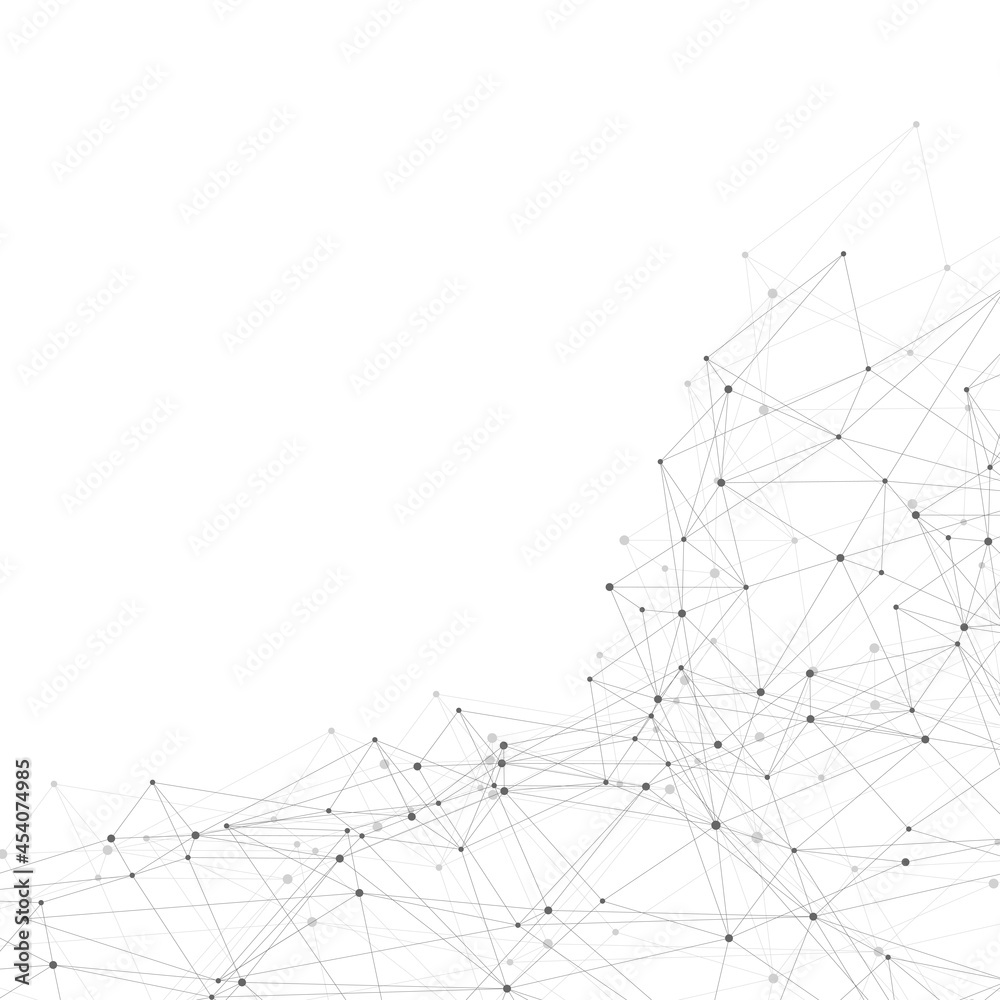 Abstract plexus background with connected lines and dots. Wave flow. Plexus geometric effect Big data with compounds. Lines plexus, minimal array. Digital data visualization, illustration Abstract plexus background with connected lines and dots. Wave flow. Plexus geometric effect Big data with compounds. Lines plexus, minimal array. Digital data visualization, illustration