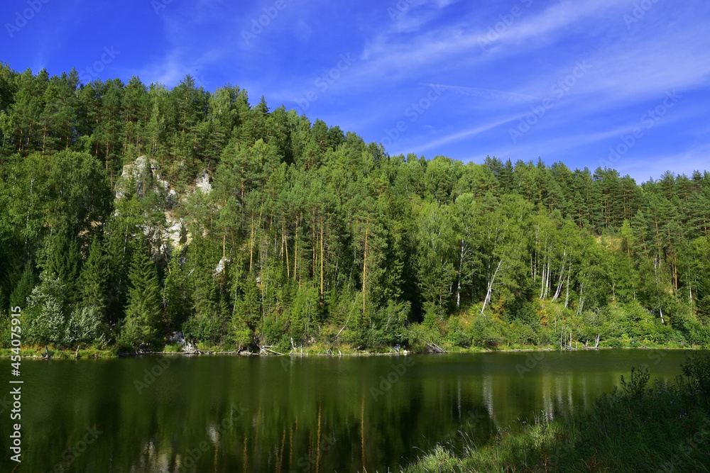 Large karst lake. Large karst lake.