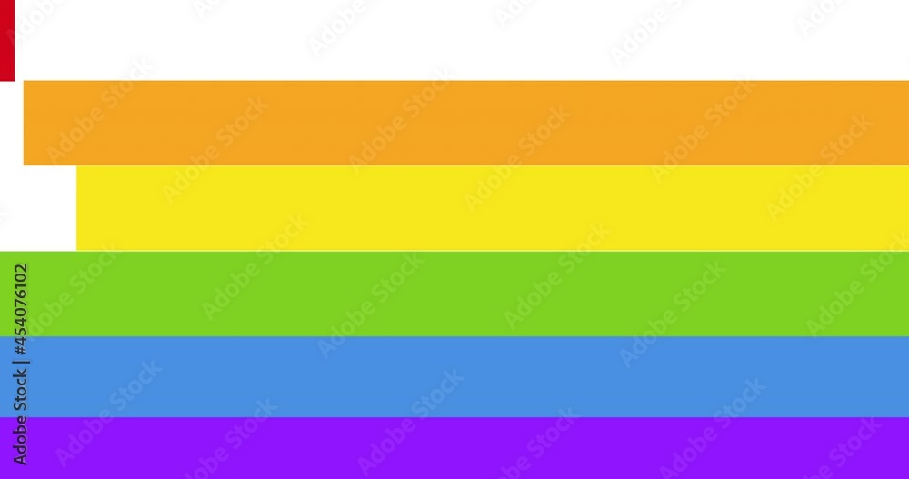 Animation of lgbtq rainbow colors stripes Animation of lgbtq rainbow colors stripes