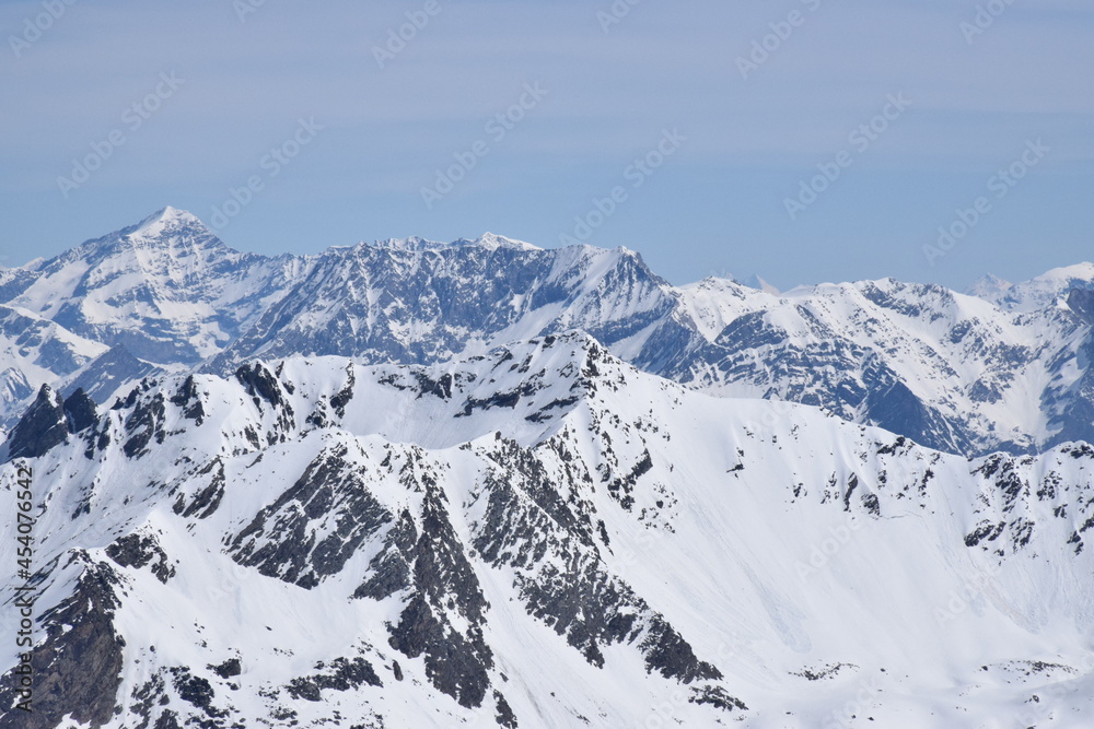 Snow Mountain Top France Cime Caron Val Thorens