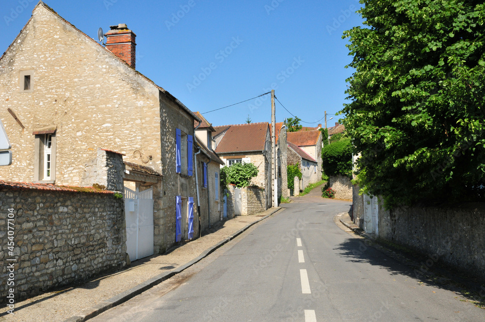 Goussonville , France - june 12 2017 : the village in summer