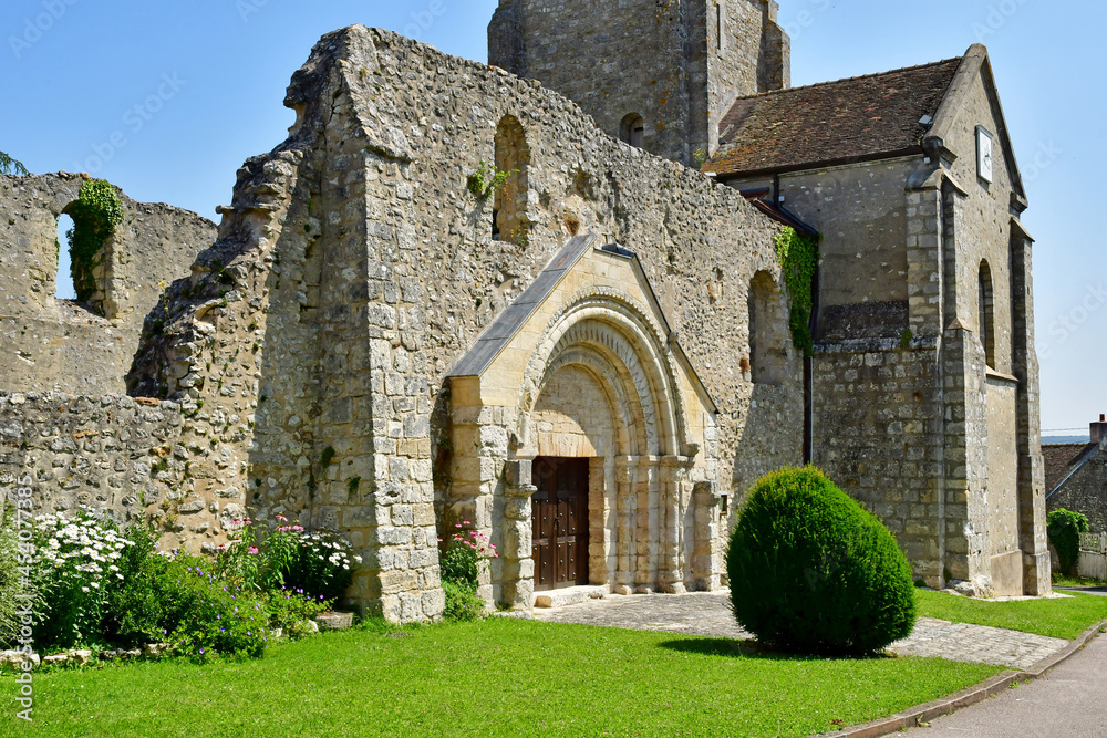 Montchauvet; France - july 20 2021 : picturesque village