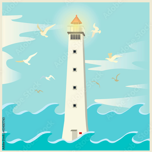 lighthouse and seagulls_3