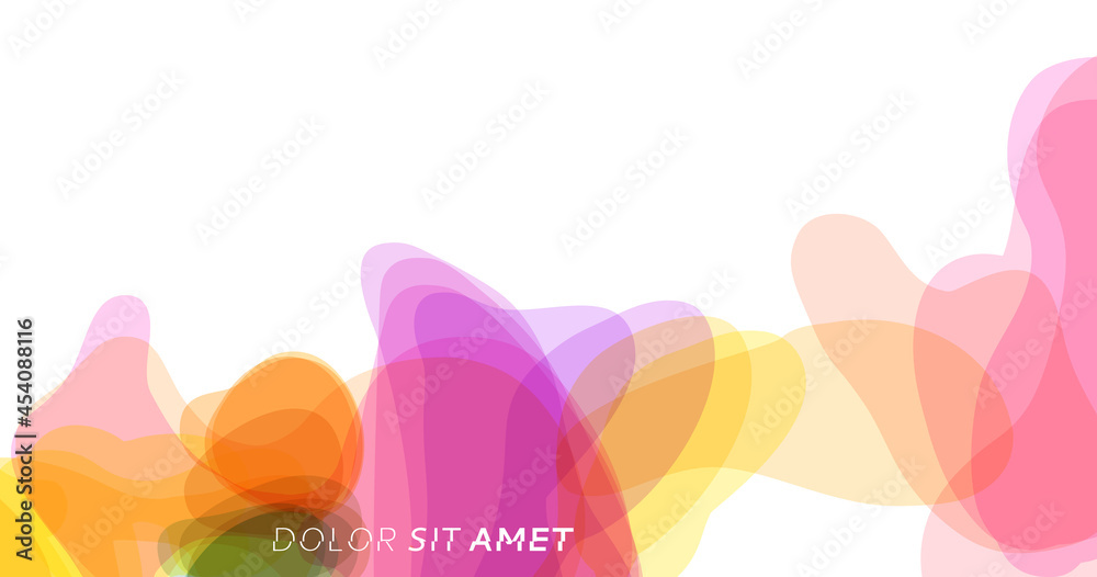 Splashes of paint. Abstract background. Template for poster, flyer, banner or book cover. 3d vector illustration with dynamic effect.