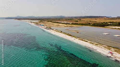 Obraz na plátně Spiaggia le saline stintino sassari