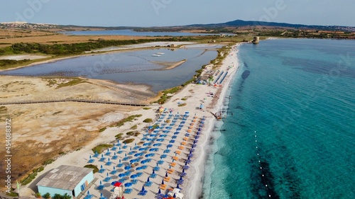 Obraz na plátně Spiaggia le saline stintino sassari