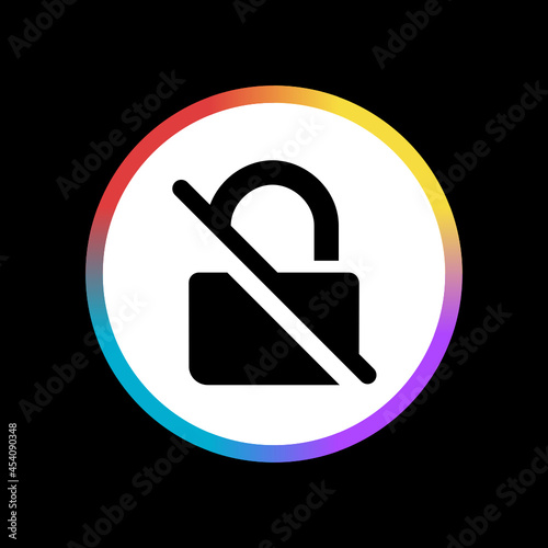 Cracked Lock - Sticker