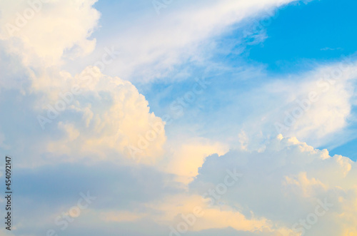 Sky with clouds,Blue skies, white clouds ,The vast blue sky and clouds