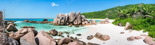 Anse Cocos on La Digue, Seychelles photo