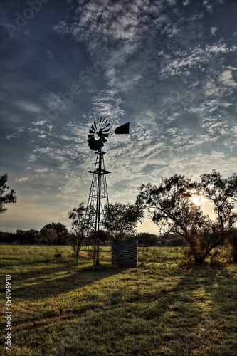 Bracketville Sunrise Windmill