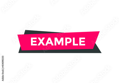 example text sign icon. rectangle shape white color text web button. example