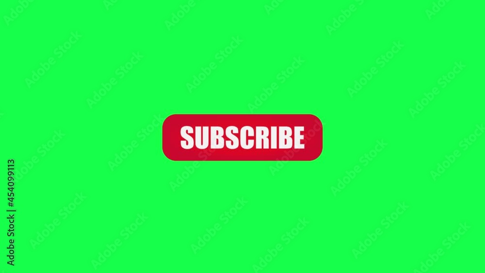 Animation of Social media. Subscribe Button and Bell Notification on Green Screen Background. Animation of Social media. Subscribe Button and Bell Notification on Green Screen Background.