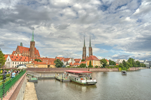 Wroclaw landmarks, Poland, HDR Image