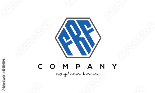 letters FRF creative polygon logo victor template	 photo