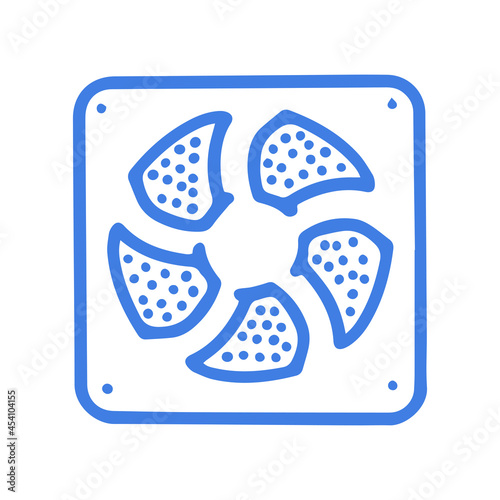 Ventilation grill line vector doodle simple icon