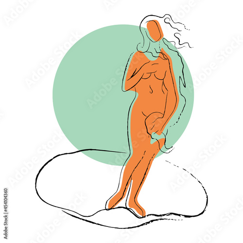 The Birth of Venus, yellow print for clothes, print for t-shirts
