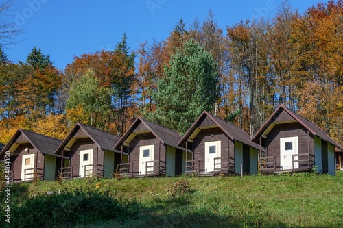 Rajnochovice. Cottage settlement in autumn. Czechia. Europe.