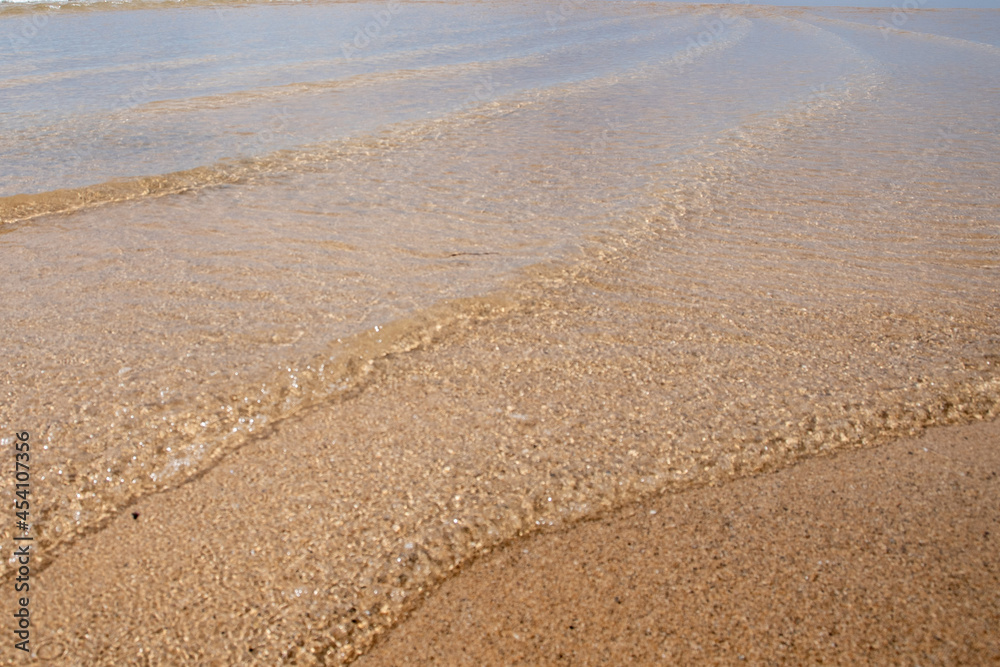 wave pattern on the beach wave pattern on the beach
