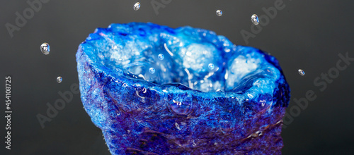 The agate is a semi-precious stone photographed in the studio with a flash