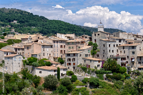 Village of Tourrettes-sur-Loup, a commune in the Alpes-Maritimes department in southeastern France © Christian Musat
