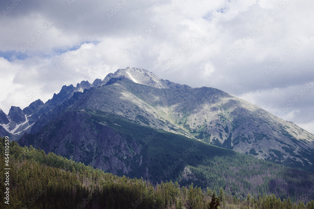 mountains and clouds