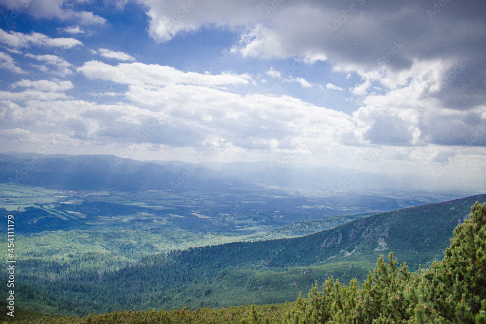 clouds over the mountains