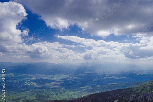 clouds over the mountains