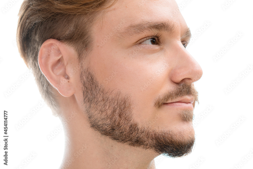 Simple portrait of a man with a beard Simple portrait of a man with a beard