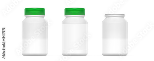 3D Medical Light Bottle With Green Cap