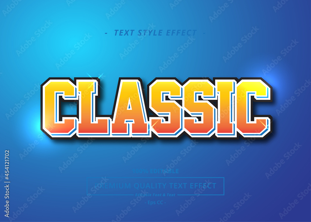 Classic Vector Text Style Effect