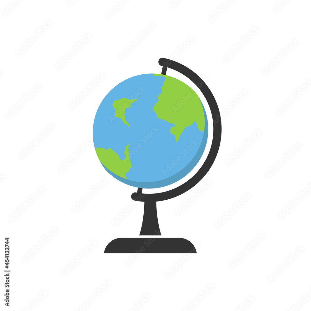 School globe icon design template illustration School globe icon design template illustration