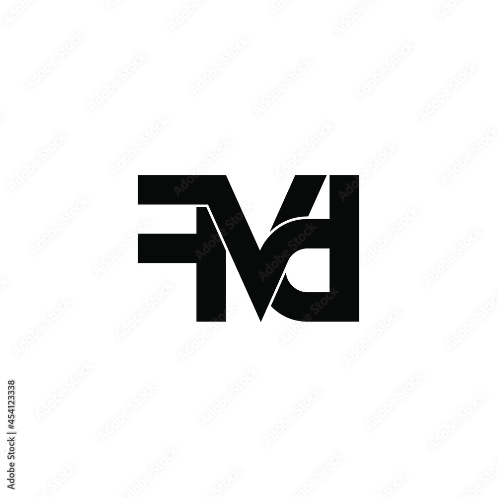 fvd initial letter monogram logo design fvd initial letter monogram logo design