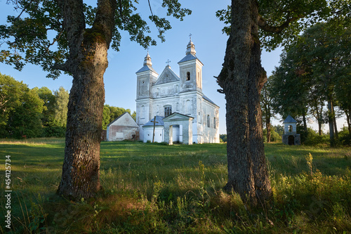 Old Saint Trinity catholic Church and Carmelite monastery, Zasvir, Myadel district, Minsk region, Belarus.
