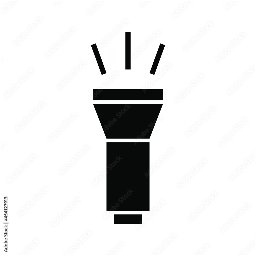 Flashlight symbol modern simple vector icon on white background. color editable eps 10 Flashlight symbol modern simple vector icon on white background. color editable eps 10