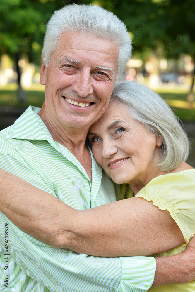 Close up portrait of caucasian senior couple Close up portrait of caucasian senior couple