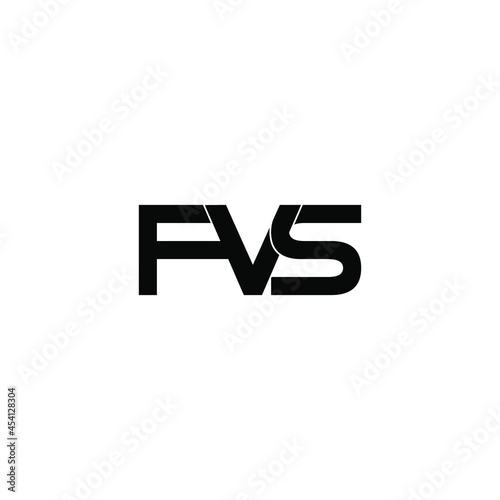 fvs letter initial monogram logo design