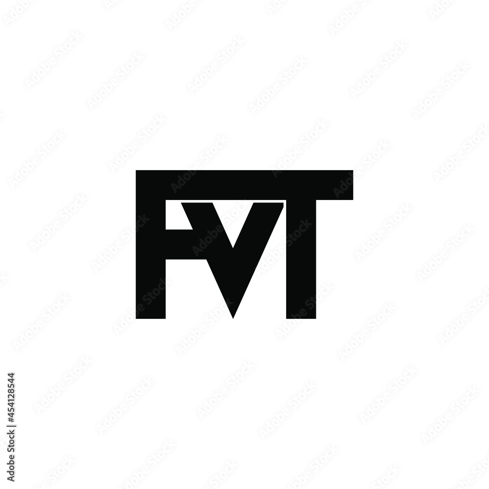 fvt initial letter monogram logo design fvt initial letter monogram logo design