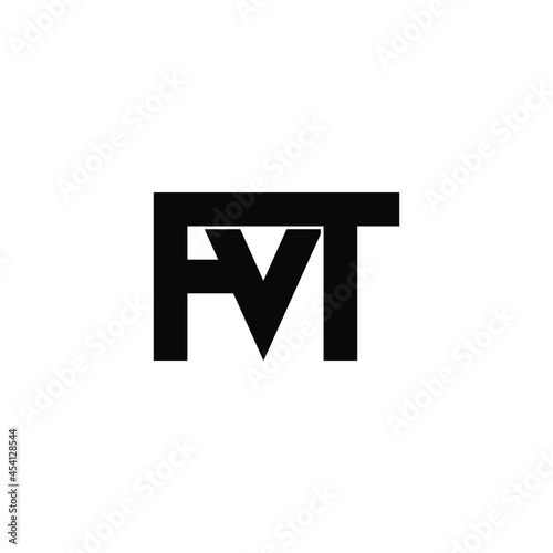 fvt initial letter monogram logo design
