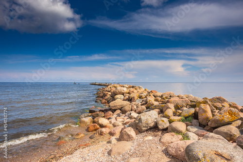 Seascape of the Gulf of Riga, Latvia, Baltic country