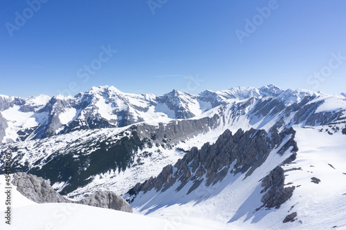 snow covered mountains