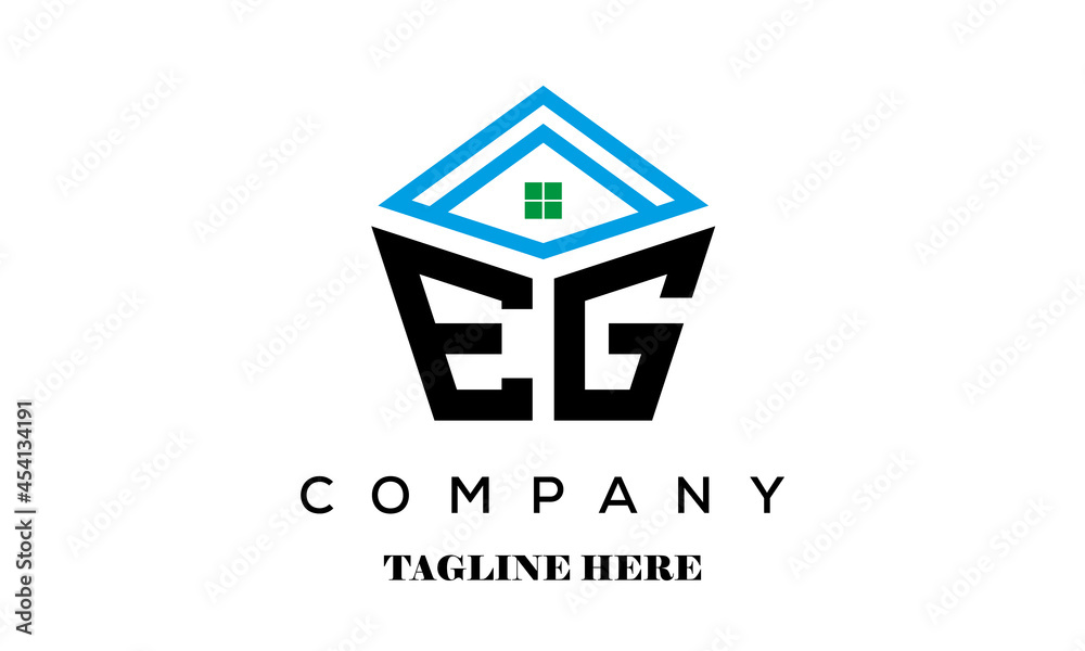 EG real estate latter logo vector EG real estate latter logo vector