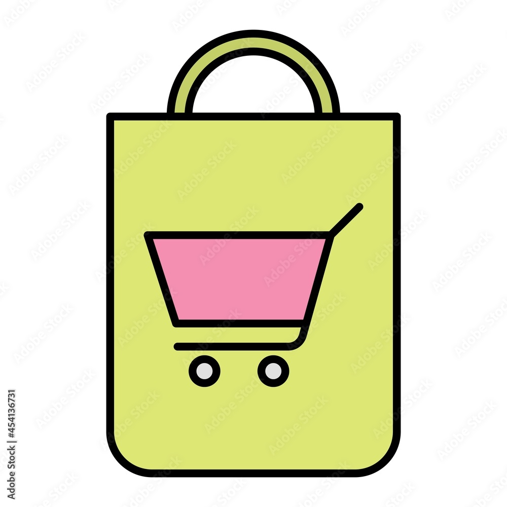 Vector Shopping Filled Outline Icon Design Vector Shopping Filled Outline Icon Design