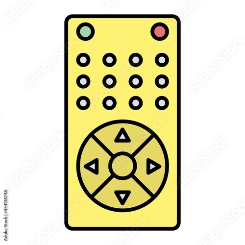 Vector Remote Control Filled Outline Icon Design photo