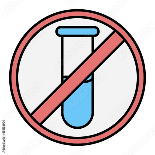 Free Download Vector No Chemical Filled Outline Icon Design - GFXLoad